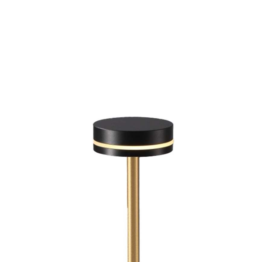 LED-dimmbar uppladdningsbar bordslampa SAM LED/5W/5V 3600 mAh svart/guld