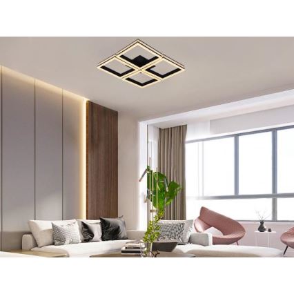 LED Dimmbar ytmonterad takarmatur LED/215W/230V 3000-6500K + med fjärrkontroll