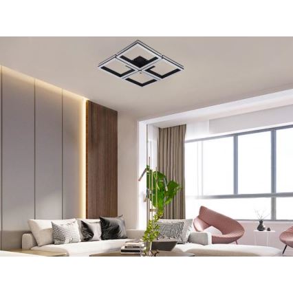 LED Dimmbar ytmonterad takarmatur LED/215W/230V 3000-6500K + med fjärrkontroll