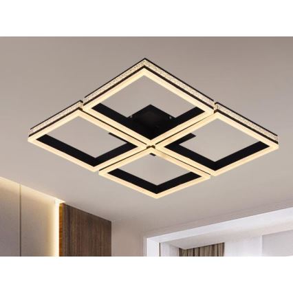 LED Dimmbar ytmonterad takarmatur LED/215W/230V 3000-6500K + med fjärrkontroll