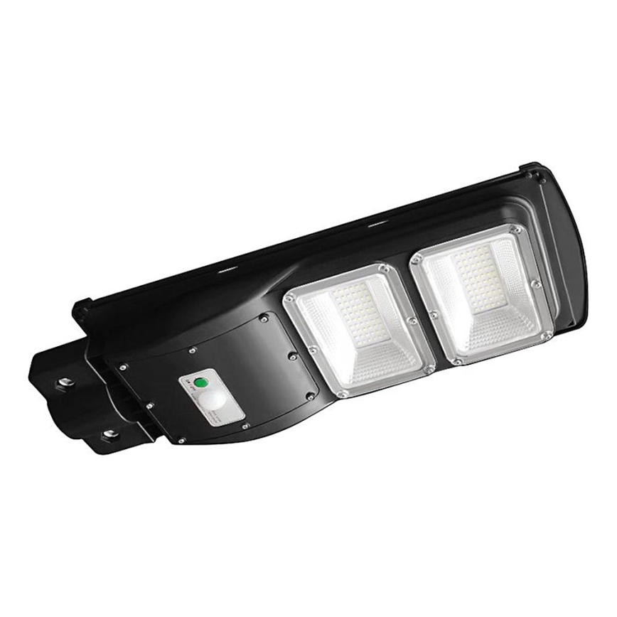 LED Dimmerbar gatulampor med solceller med rörelse- och skymningsgivare LED/8W/3,2V 6000K IP65 9000 mAh svart + fjärrkontroll