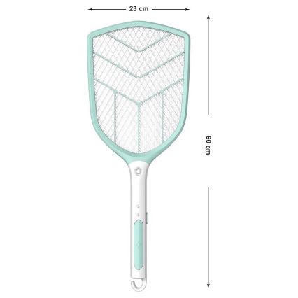 LED Elektrisk insektsdödare racket 1200 mAh/4,2V