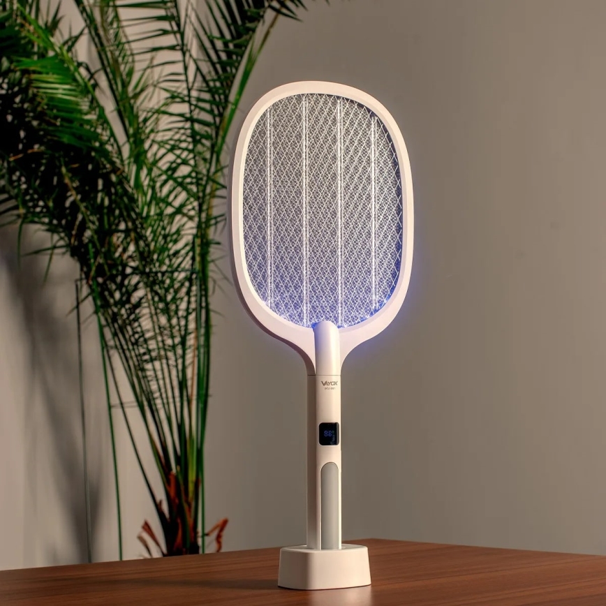LED elektrisk insektsfälla 2i1 1200 mAh/5V vit