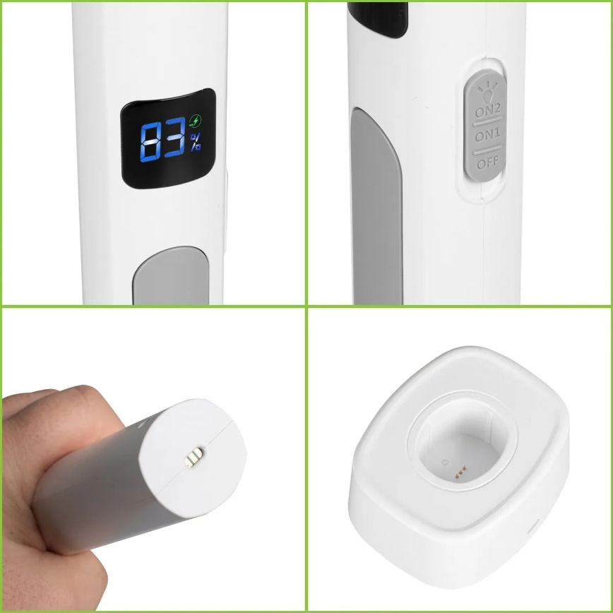 LED elektrisk insektsfälla 2i1 1200 mAh/5V vit