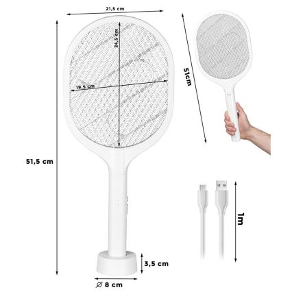LED elektrisk insektsfälla 2i1 800 mAh/5V