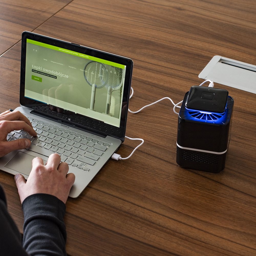 LED elektrisk insektsfälla USB/5V 40 m²