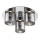 LED EVOLUTION 3xLED/5W/230V skinande krom