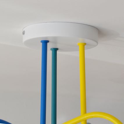 LED Fäst ljuskrona för barn OXFORD 3xE27/15W/230V