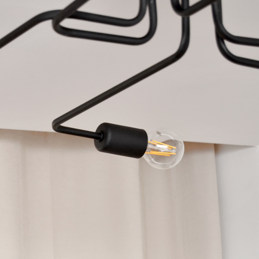 LED fäst ljuskrona TUBE 6xE27/15W/230V