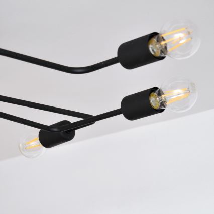 LED fäst ljuskrona TUBE 6xE27/15W/230V