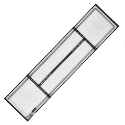 LED fäst panel BRISBANE LED/36W/230V 4000K 29,5x119 cm svart
