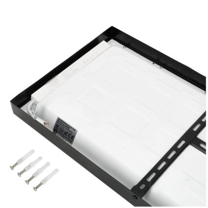 LED fäst panel BRISBANE LED/36W/230V 4000K 29,5x119 cm svart
