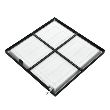 LED fäst panel BRISBANE LED/36W/230V 4000K 59,5x59,5 cm svart