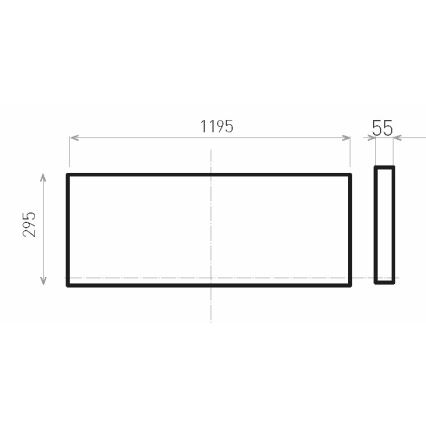LED fäst panel ILLY II UGR LED/46W/230V