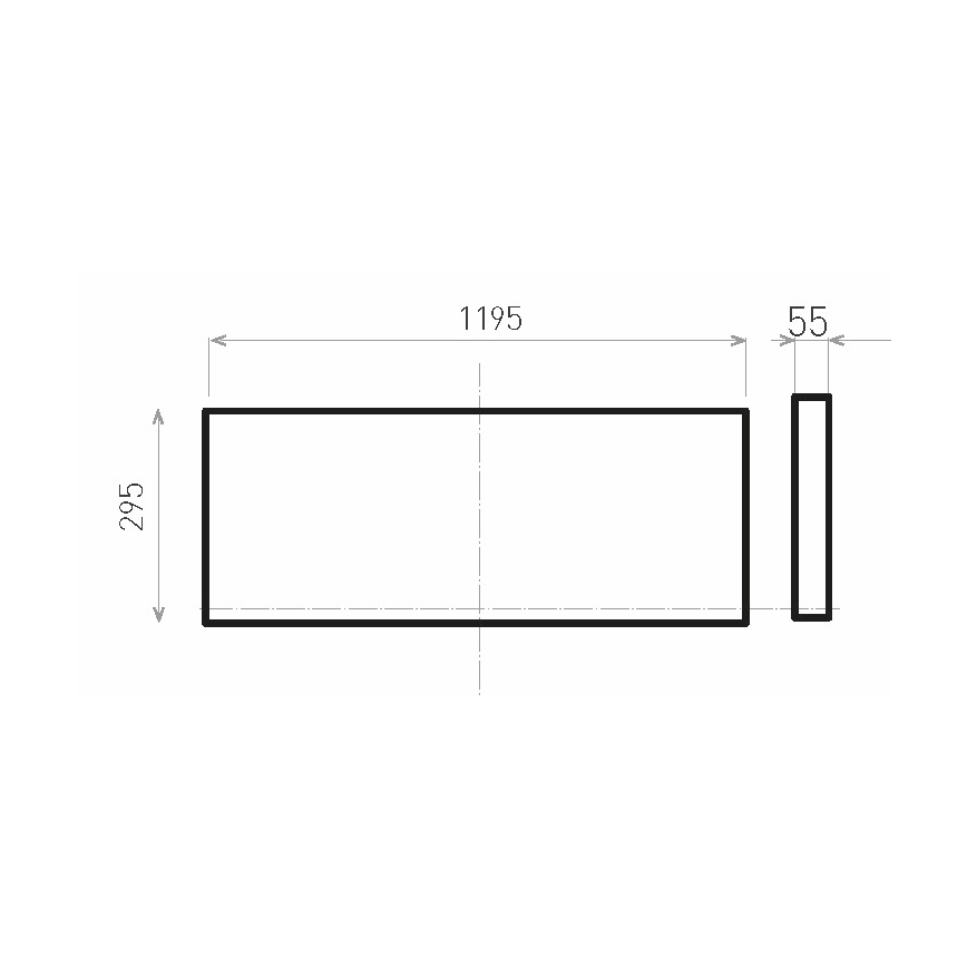 LED fäst panel ILLY II UGR LED/46W/230V