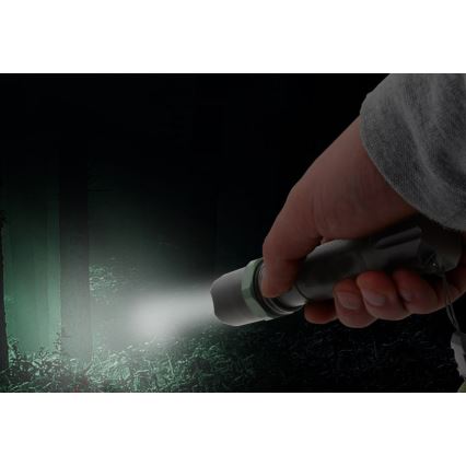 LED Ficklampa LED/3W/3xAAA IP44 svart