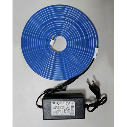 LED Flexibel list NEON LED/10W/230V 5 m IP65 blå