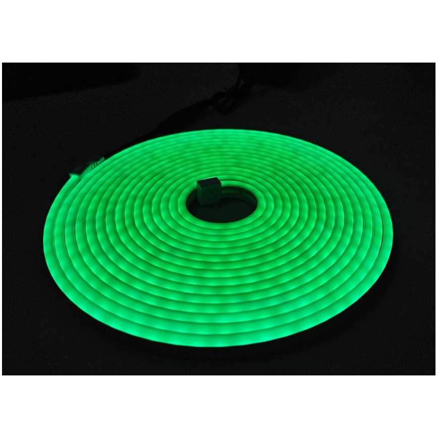 LED Flexibel list NEON LED/10W/230V 5 m IP65 grön