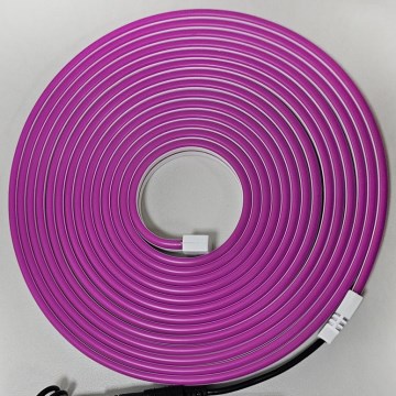 LED Flexibel list NEON LED/10W/230V 5 m IP65 lila