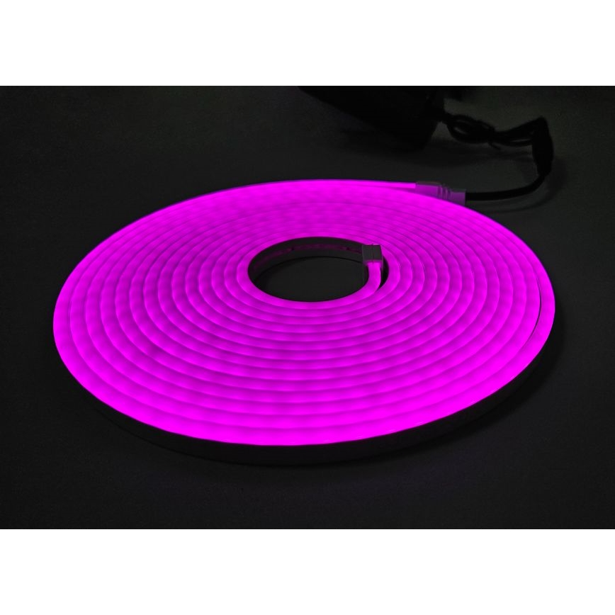 LED Flexibel list NEON LED/10W/230V 5 m IP65 lila
