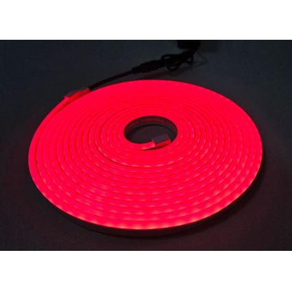 LED Flexibel list NEON LED/10W/230V 5 m IP65 röd