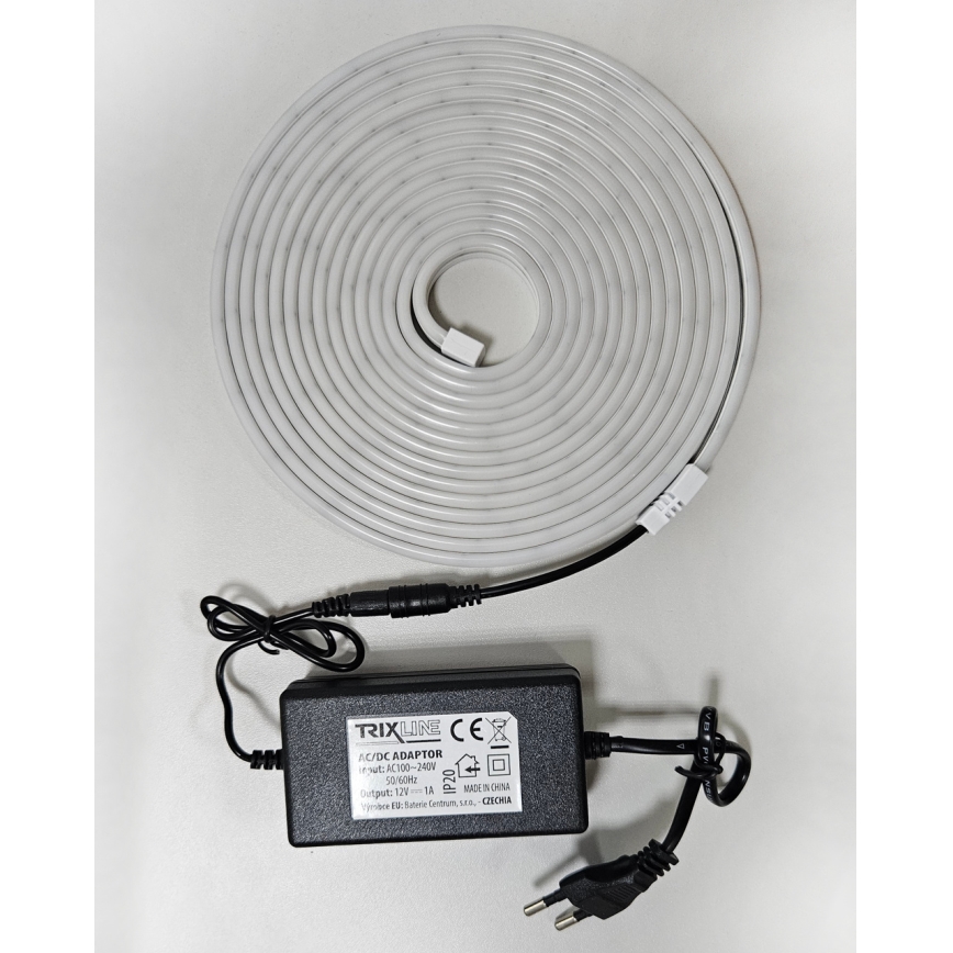 LED Flexibel list NEON LED/10W/230V 5 m IP65 vit