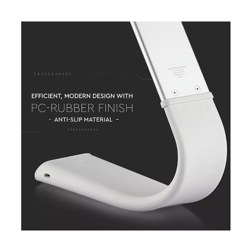 LED Flexibel ljusreglerad bordslampa LED/6,5W/5V 2000 mAh 3000K/4500K/6000K