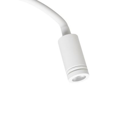 LED Flexibel wall liten lampa med USB BASE 1xLED/8W+1xLED/2W/230V vit