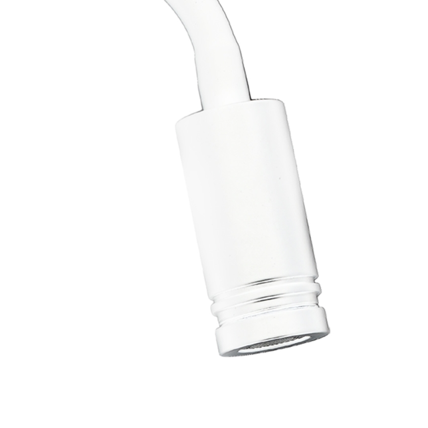 LED Flexibel wall liten lampa med USB BASE 1xLED/8W+1xLED/2W/230V vit/silver