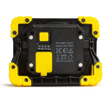 LED Flyttbar ministrålkastare LED/5W/5V Li-Ion 2000mAh IP33