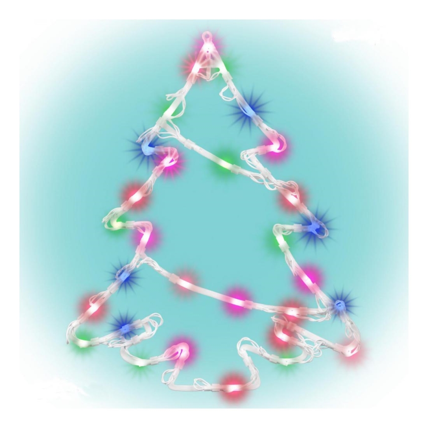 LED Fönsterdekoration  35xLED/3xAA flerfärgade