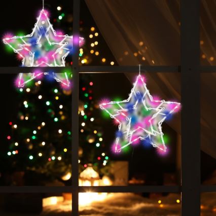 LED Fönsterdekoration  LED/3xAA flerfärgade