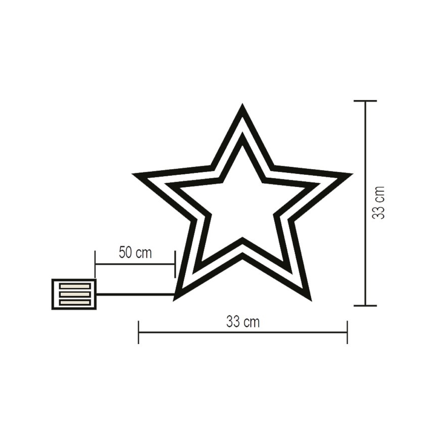 LED Fönsterdekoration  LED/3xAA flerfärgade