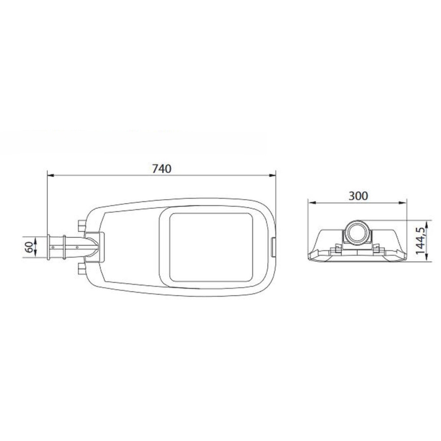 LED Gatubelysning  ACRON PLUS 200 LED/100W/230V IP66
