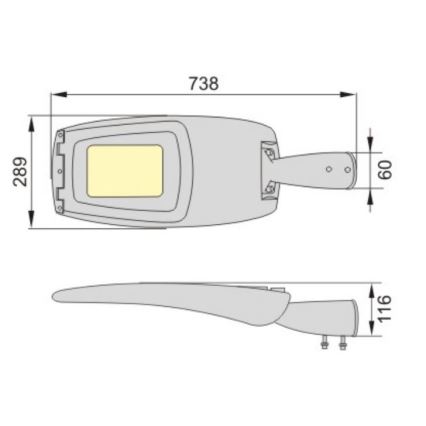 LED Gatulampa ADQUEN PLUS LED/100W/230V IP66