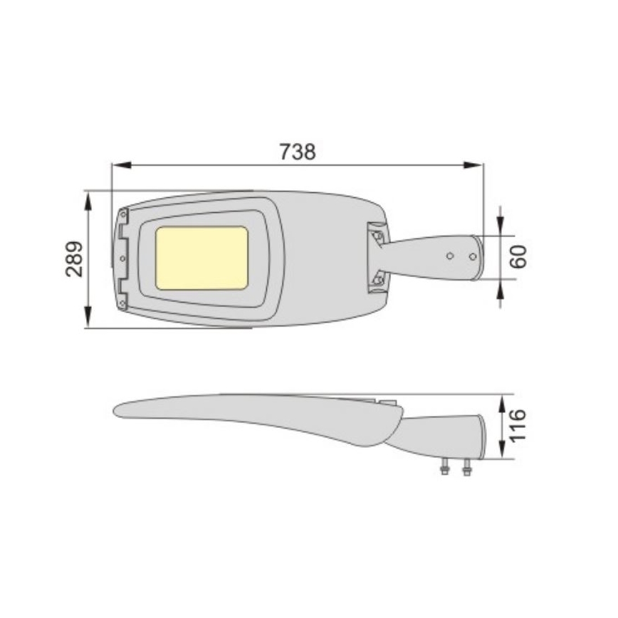 LED Gatulampa ADQUEN PLUS LED/100W/230V IP66