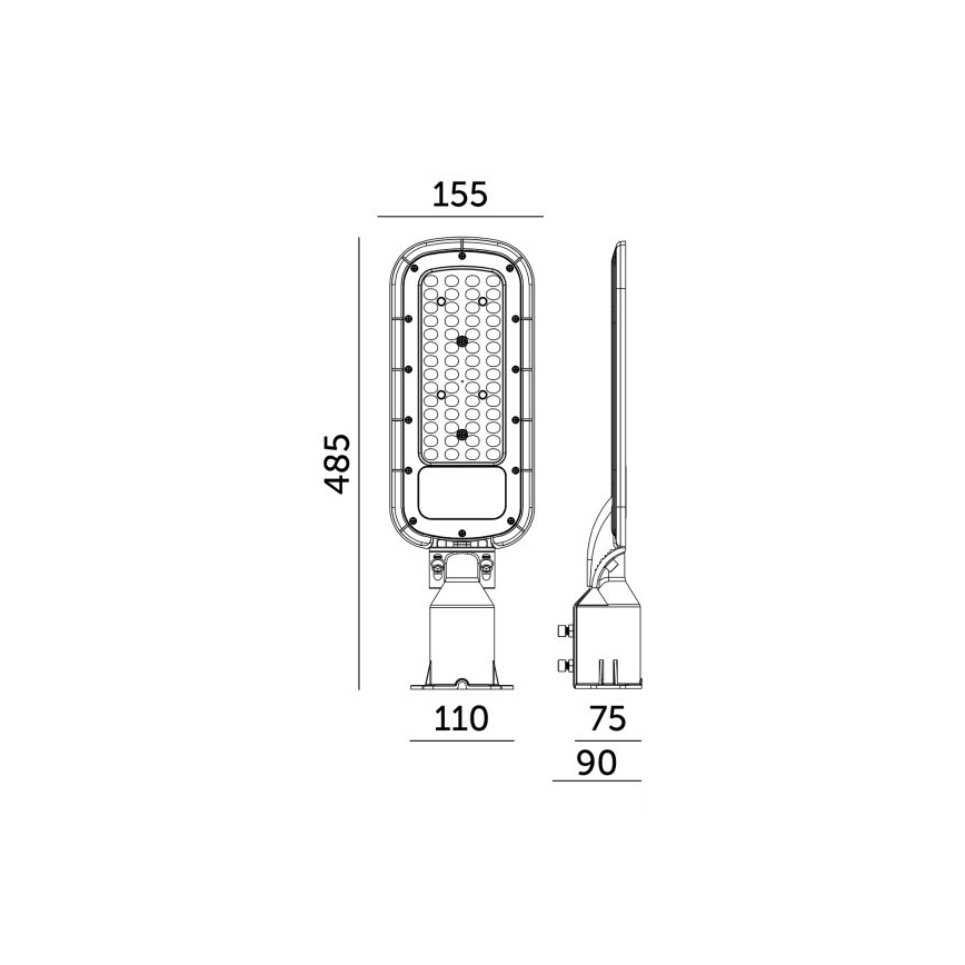 LED gatulampa BRELUXO LED/100W/230V 4000K IP65