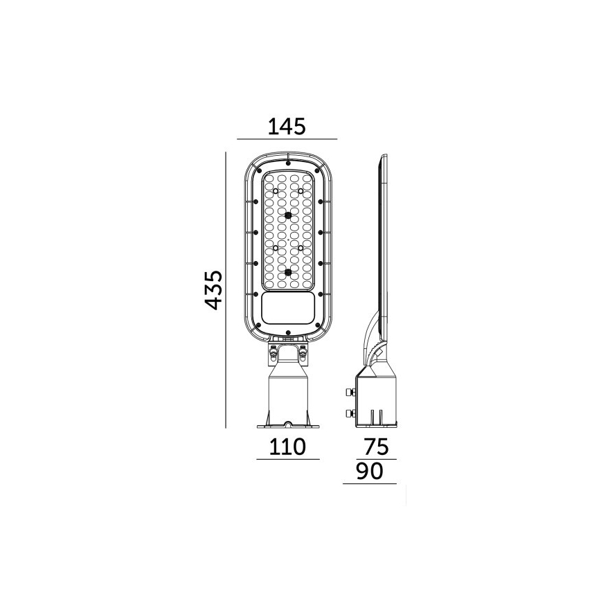 LED gatulampa BRELUXO LED/50W/230V 4000K IP65