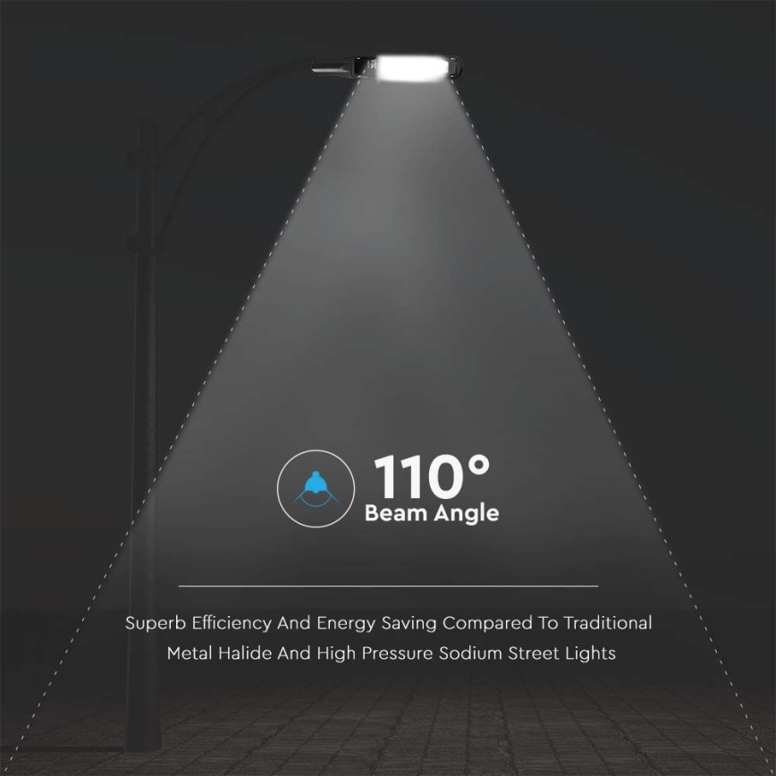 LED gatulampa LED/50W/230V 6500K IP65