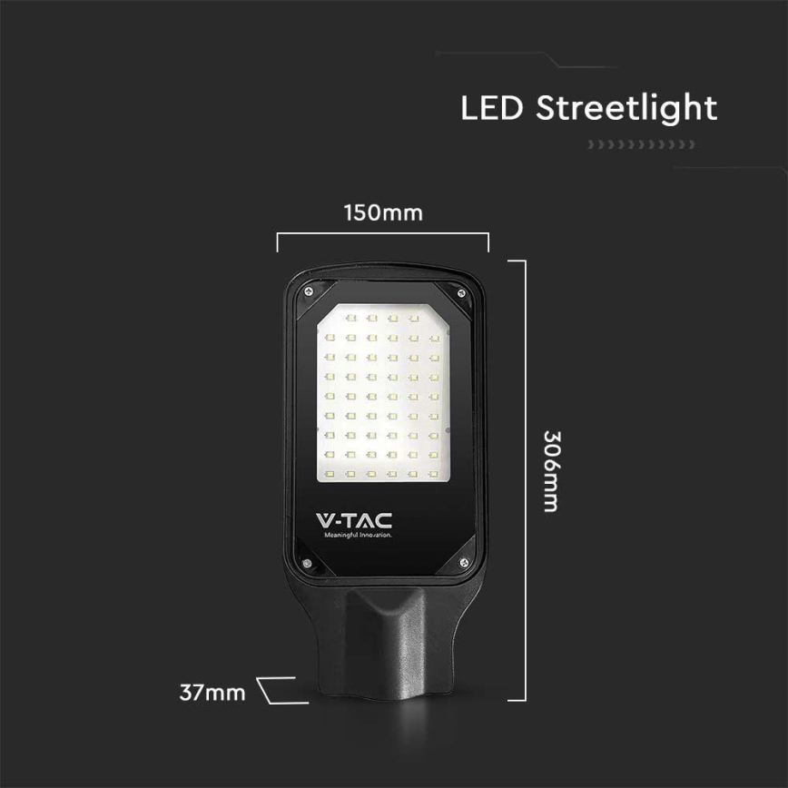 LED gatulampa LED/50W/230V 6500K IP65