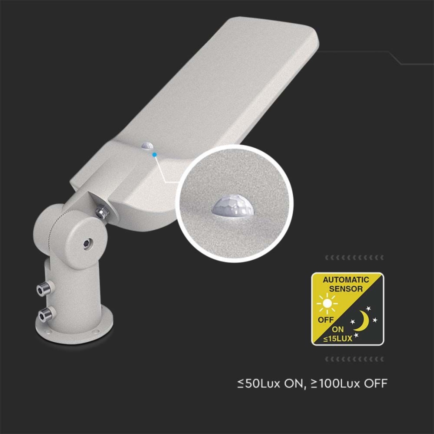 LED gatulampa med en sensor SAMSUNG CHIP LED/50W/230V 4000K IP65