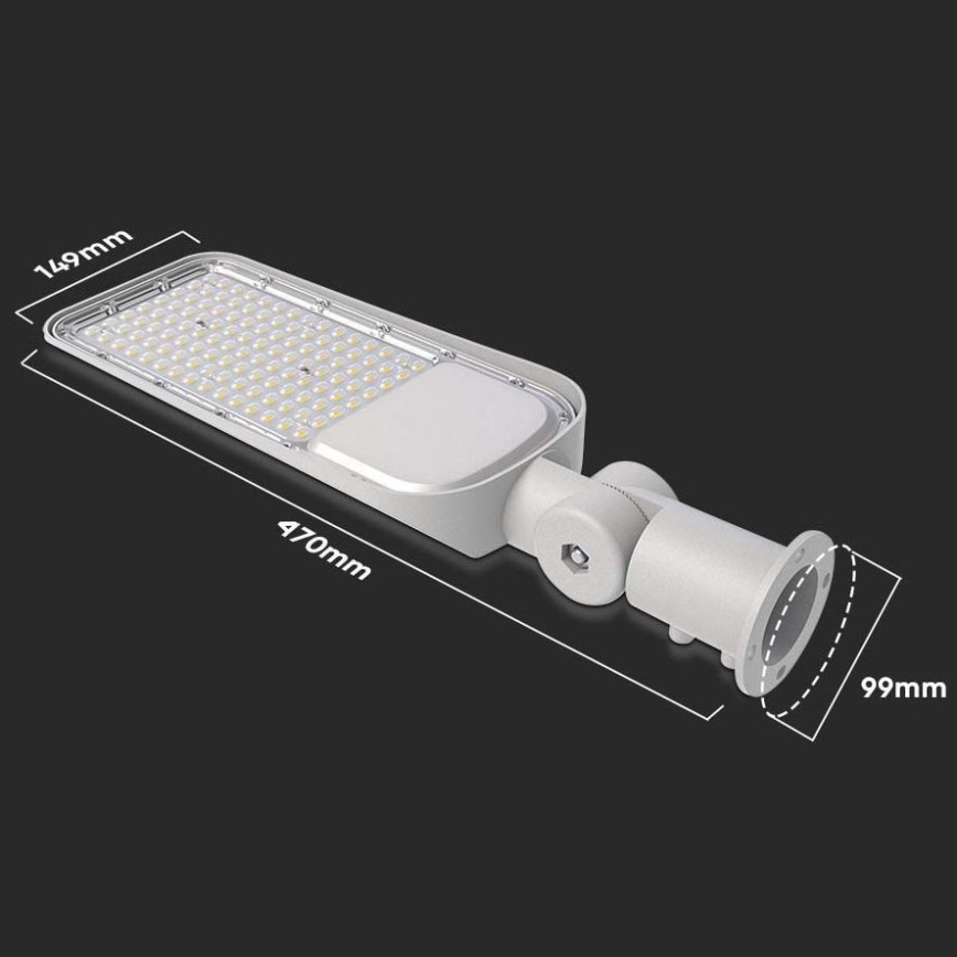 LED gatulampa med en sensor SAMSUNG CHIP LED/50W/230V 4000K IP65