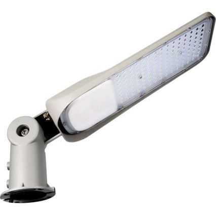 LED gatulampa med skymningssensor SAMSUNG CHIP LED/100W/230V 6500K IP65 grå