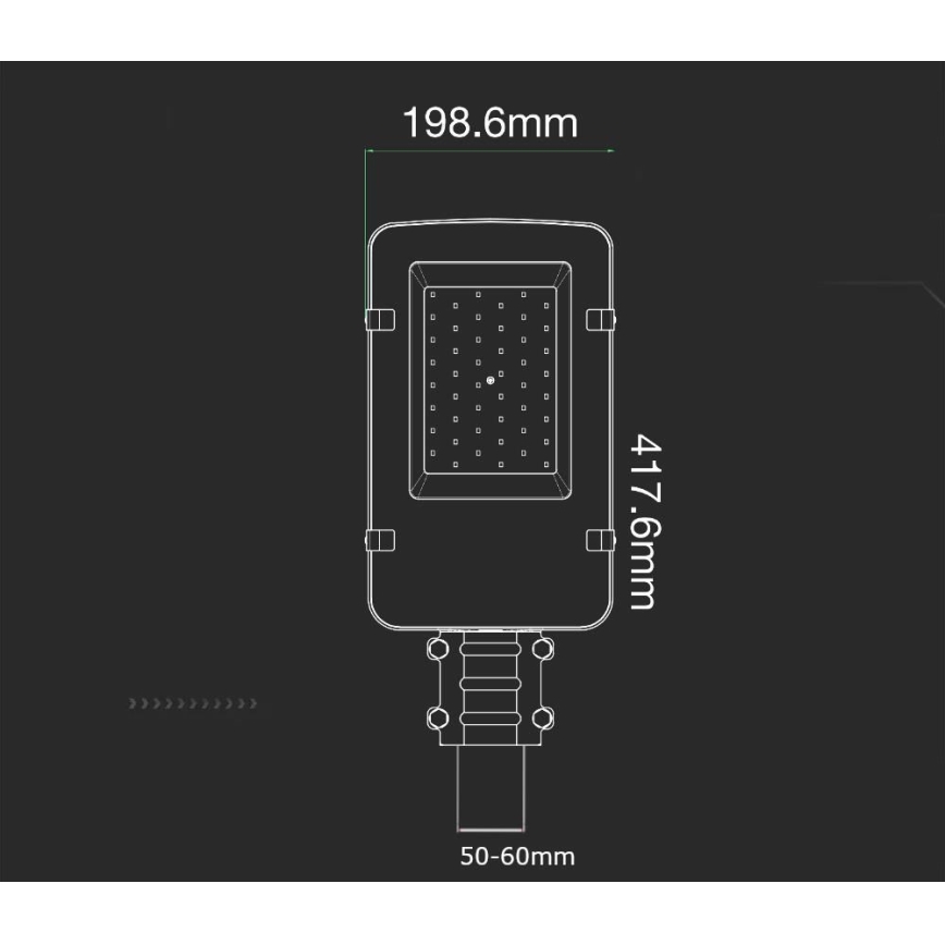 LED gatulampa SAMSUNG CHIP LED/30W/230V 4000K IP65