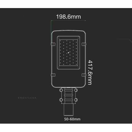 LED gatulampa SAMSUNG CHIP LED/30W/230V 6400K IP65