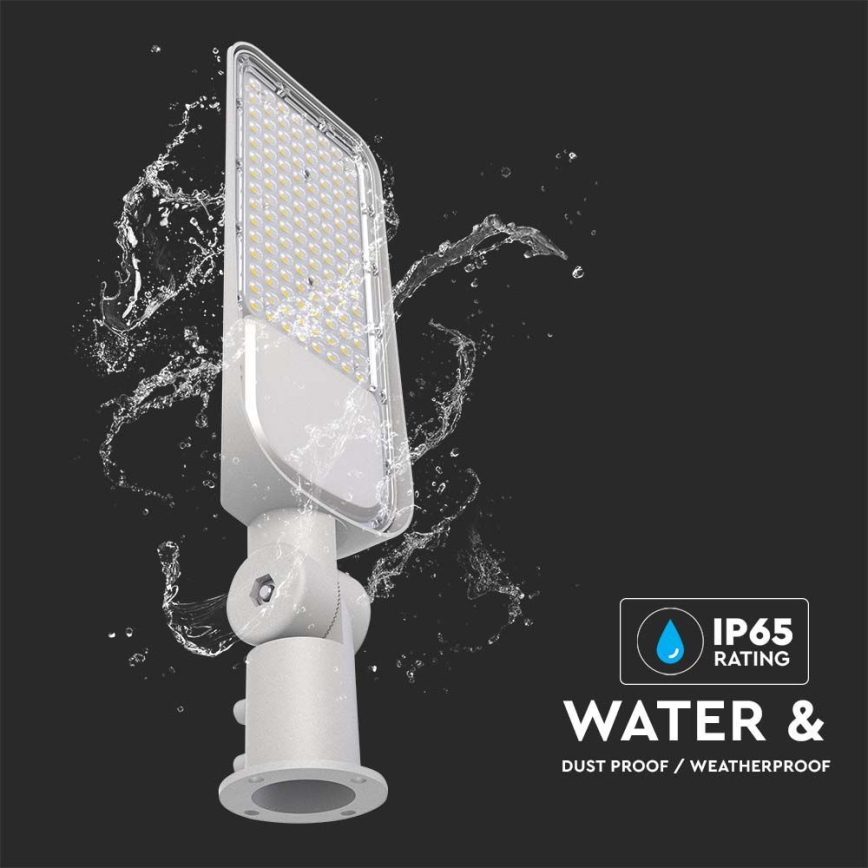 LED gatulampa SAMSUNG CHIP LED/50W/230V 4000K IP65 grå