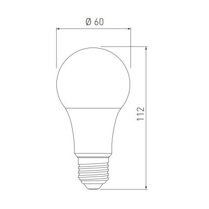 LED glödlampa A60 E27/10W/230V 3000/4000/6400K