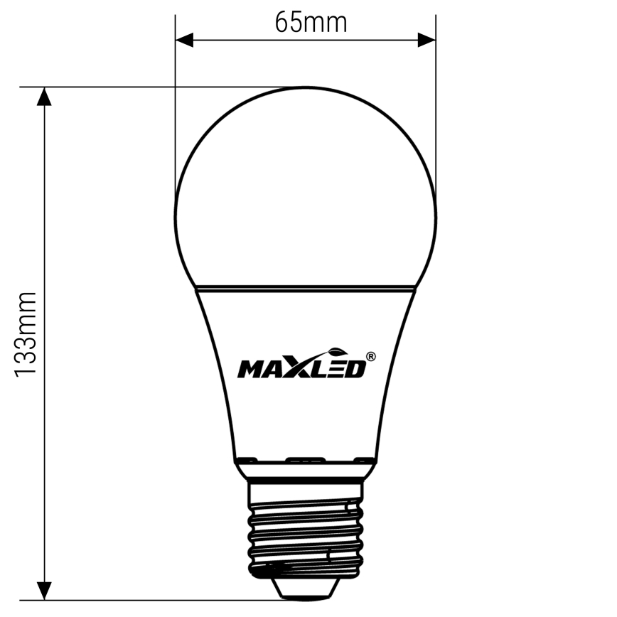 LED glödlampa A65 E27/15W/230V 4000K