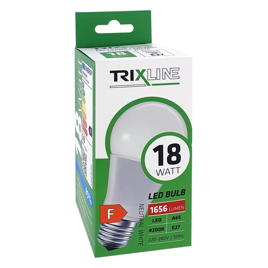 LED glödlampa A65 E27/18W/230V 4200K