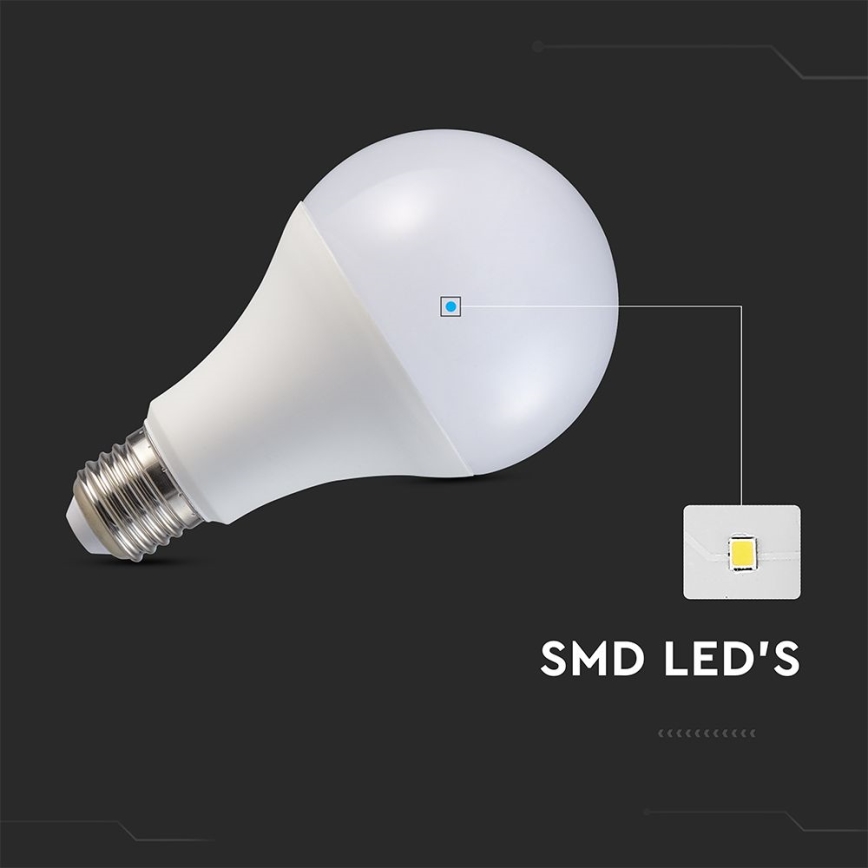 LED glödlampa A80 E27/20W/230V 6500K